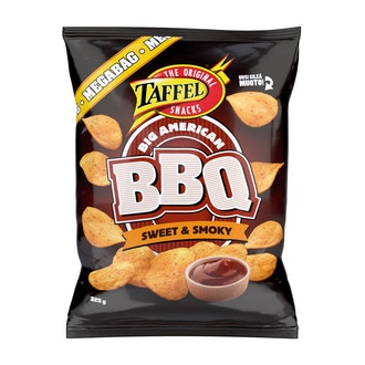 Taffel American BBQ 325g barbequemaustettu perunalastu