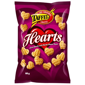 Taffel Hearts maustettu maissisnacks 60g