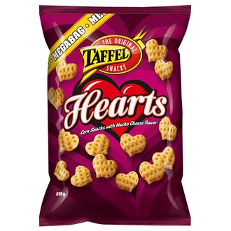 Taffel Hearts maustettu maissisnacks 235g