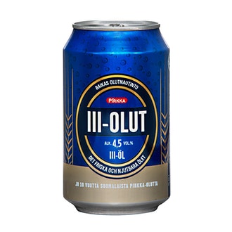 Pirkka III-olut 4,5% 0,33l