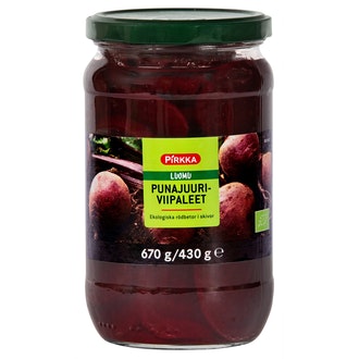 Pirkka Luomu punajuuriviipaleet 670g/430g