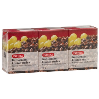 Pirkka kalifornian kivetön rusina 6x42g