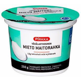 Pirkka vähälaktoosinen mieto maitorahka 250g