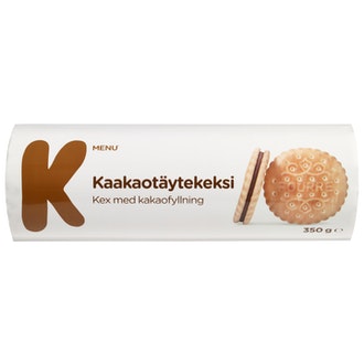 K-Menu Kaakaotäytekeksi 350g