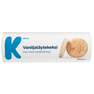 K-Menu Vaniljatäytekeksi 350g