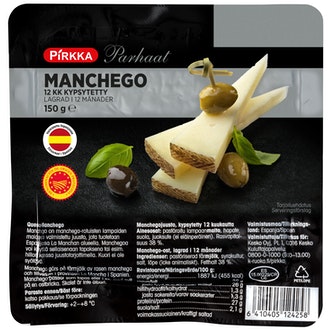Pirkka Parhaat manchego 150g vähälaktoosinen