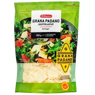 Pirkka Grana Padano juustolastut 100g laktoositon