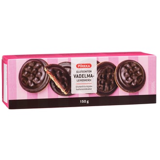 Pirkka gluteeniton vadelmaleivoskeksi 150g