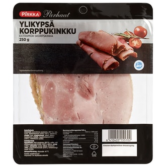 Pirkka Parhaat ylikypsä korppukinkku 250g