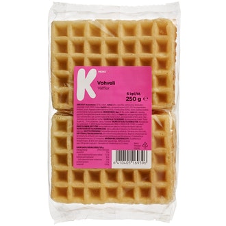 K-Menu vohveli 6kpl/250g