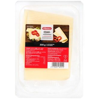Pirkka edamjuustoviipale 300g laktoositon