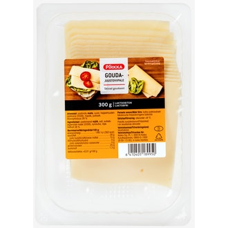 Pirkka goudajuustoviipale 300g laktoositon