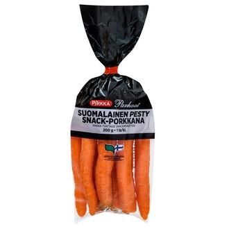 Pirkka Parhaat suomalainen pesty snack-porkkana 200g 1lk