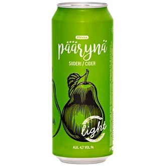 Pirkka päärynäsiideri light 4,7% 0,5l