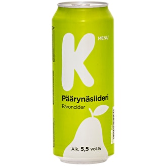 K-Menu päärynäsiideri 5,5% 0,5l