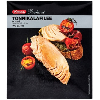 Pirkka Parhaat tonnikalafilee öljyssä 100g/75g