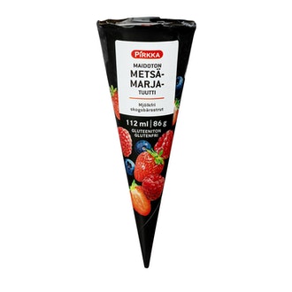Pirkka maidoton metsämarjatuutti 112ml/86g