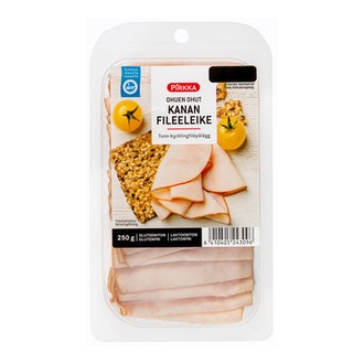 Pirkka ohuen ohut kanan fileeleike 250g