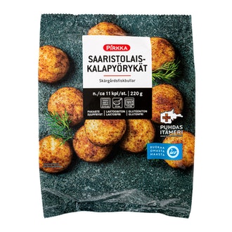 Pirkka saaristolaiskalapyörykät 220g pakaste