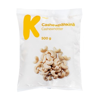 K-Menu cashewpähkinä 500g