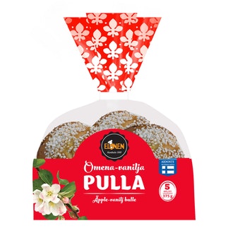 Elonen omena-vaniljapulla 5kpl/375g