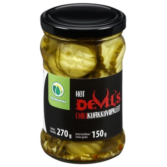 Herkkumaa Devil\'s chilikurkkuviipaleet 270/150g