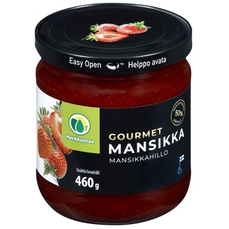 Herkkumaa Gourmet mansikkahillo 460 g