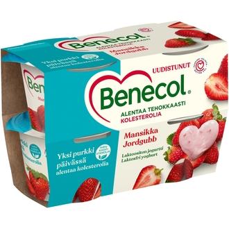 Benecol 4x115g mansikkajogurtti