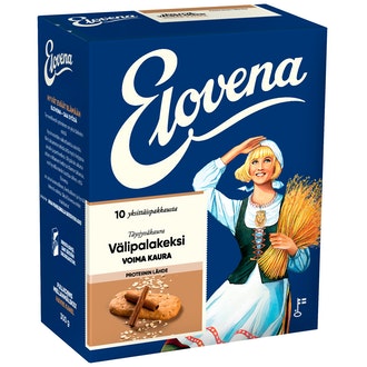 Elovena voimakaura välipalakeksi 10x30g