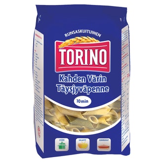 Torino 500g kahden värin täysjyväpennepasta