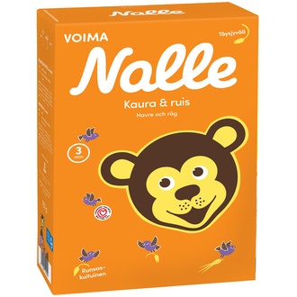 Nalle 750g kaura&ruis täysjyväkaurahiutale ja ruislese