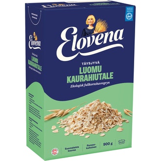 Elovena 900g luomu täysjyväkaurahiutale