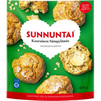 Sunnuntai 400g kaurasämpylämix