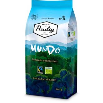 Paulig Mundo Luomu kahvi kahvipapu 500g