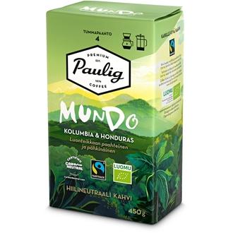 Paulig Mundo Kolumbia & Honduras Luomu kahvi suodatinjauhatus 450g