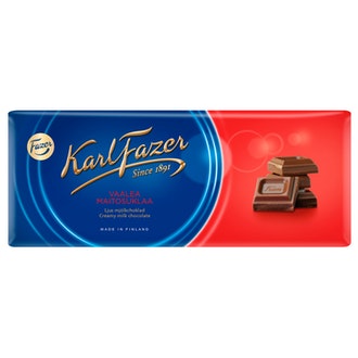Karl Fazer vaaleamaitosuklaa suklaalevy 200g