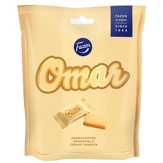 Fazer Omar pehmeä toffee karkkipussi 220g