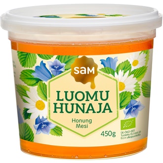 Hunajainen SAM Luomuhunaja 450g