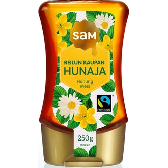 Hunajainen SAM Reilun Kaupan Hunaja 250g