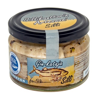 Suomen Sillikonttori Gin-Katajanmarja Artesaani-silli 280g MSC
