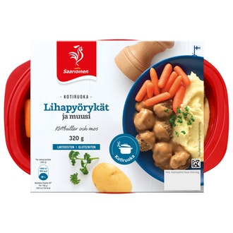 Saarioinen lihapyörykkä ja muusi 320g