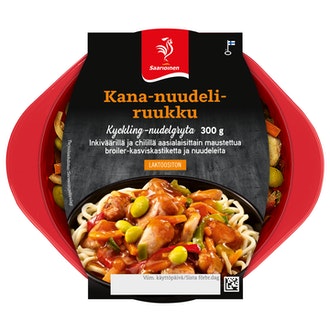 Saarioinen Kana-nuudeliruukku; nuudeli-broilerruukku kasviksilla 300g