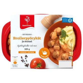 Saarioinen Broilerpyörykät ja muusi 320g