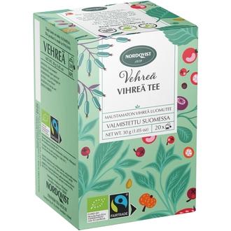 Nordqvist Vehreä vihreä tee 20x1,5g luomu & Reilu kauppa