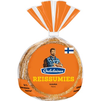 Oululainen Reissumies Kaura 4kpl 275g, kauraleipä