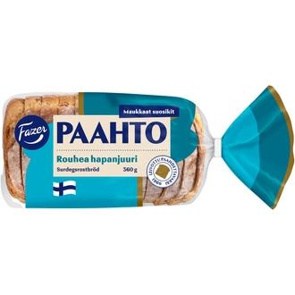 Fazer Paahto Rouhea hapanjuuri 360g, paahtoleipä