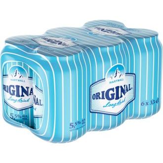 6 x Hartwall Original Long Drink 5,5% 0,33 l