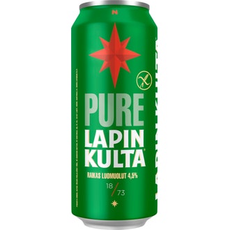 Lapin Kulta Pure gluteeniton Luomuolut 4,5% 0,5 l