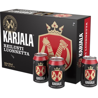 Karjala olut 4,5% 0,33l 24-pack