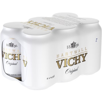 6 x Hartwall Vichy Original kivennäisvesi 0,33 l